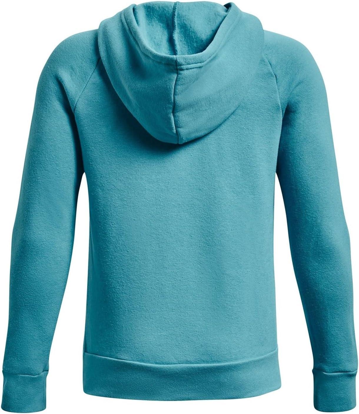 imageUnder Armour boys Rival Fleece Hoodie433 Glacier Blue   Onyx White