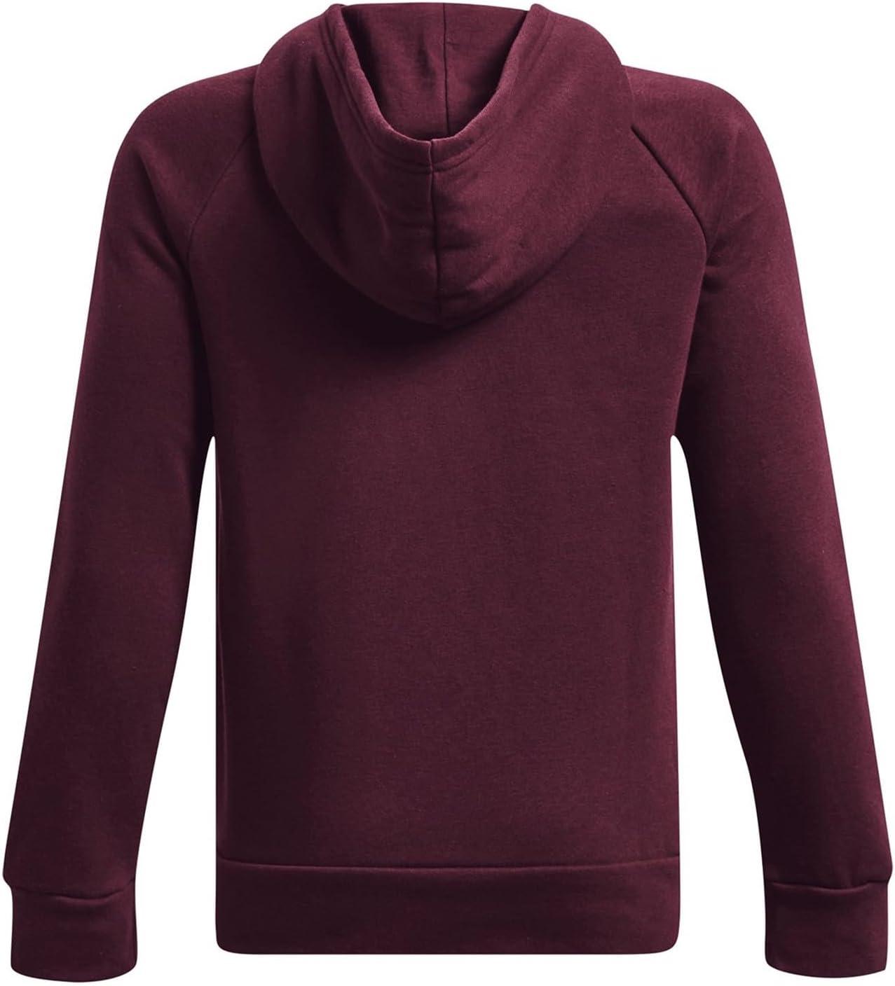 imageUnder Armour boys Rival Fleece Hoodie601 Dark Maroon   White