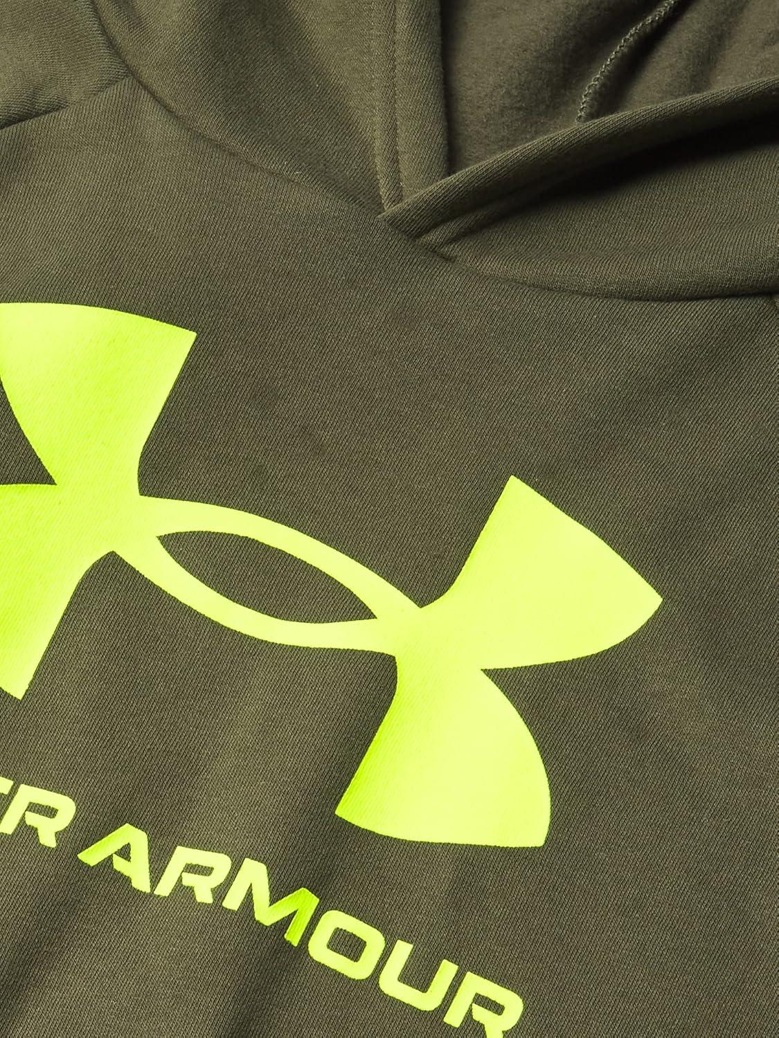 imageUnder Armour boys Rival Fleece HoodieMarine Od Green 390Pale Moonlight