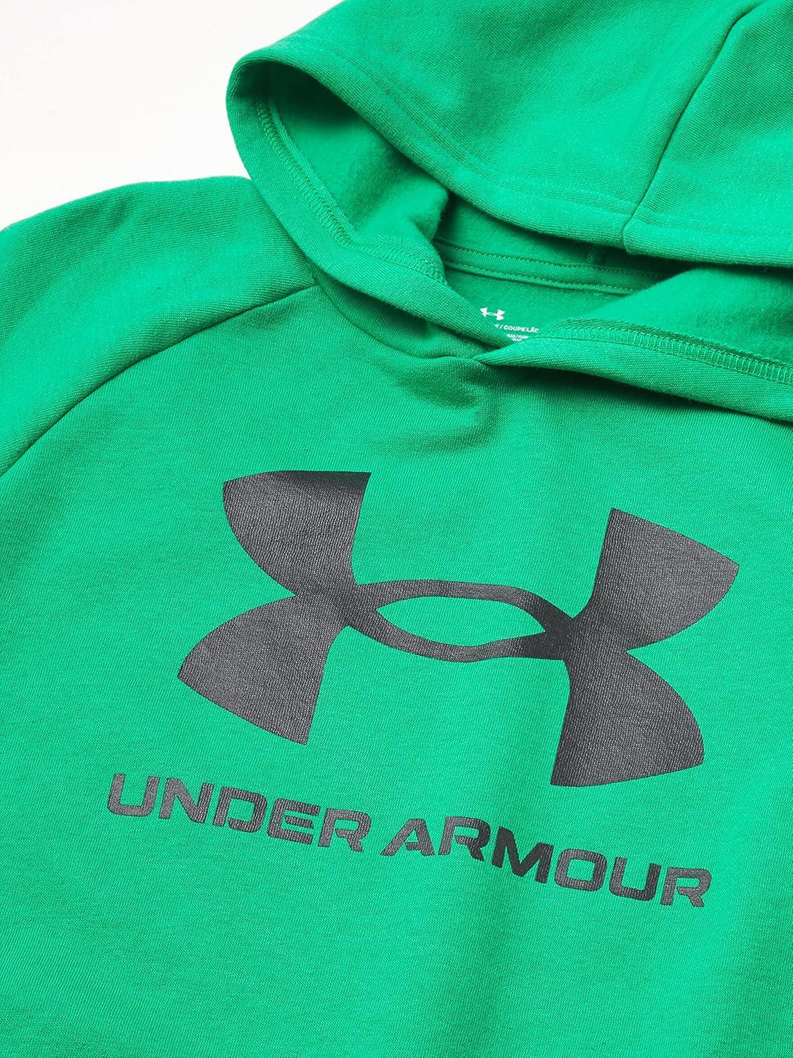 imageUnder Armour boys Rival Fleece HoodieQuest Green 371Black