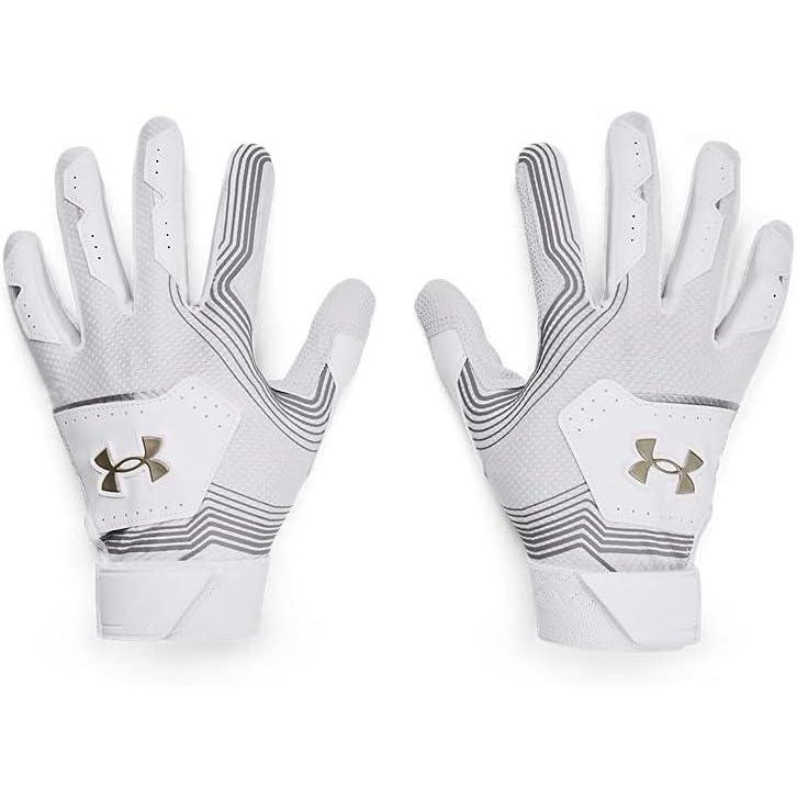 imageUnder Armour Boys Clean Up 21 Batting GlovesWhite 100Steel