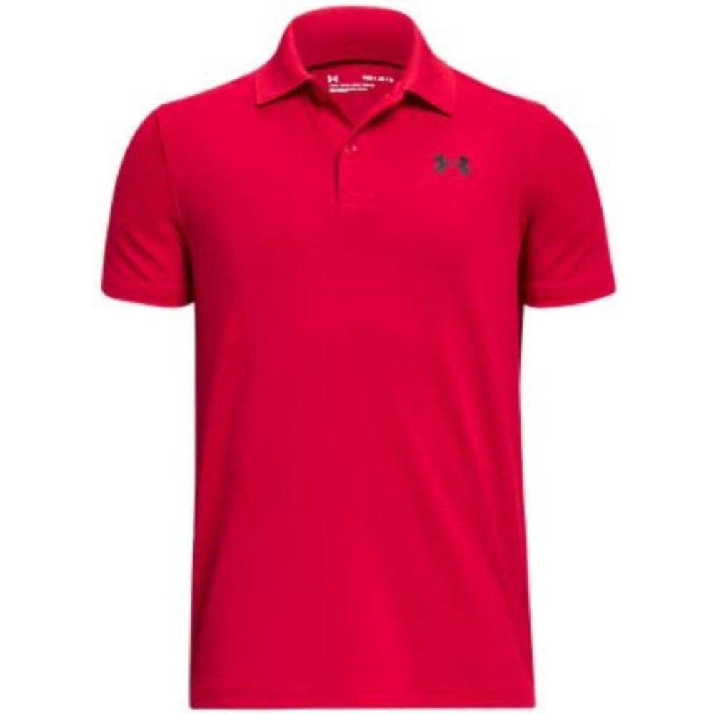 imageUnder Armour Boys Match Play Polo ShirtRed  Black  600