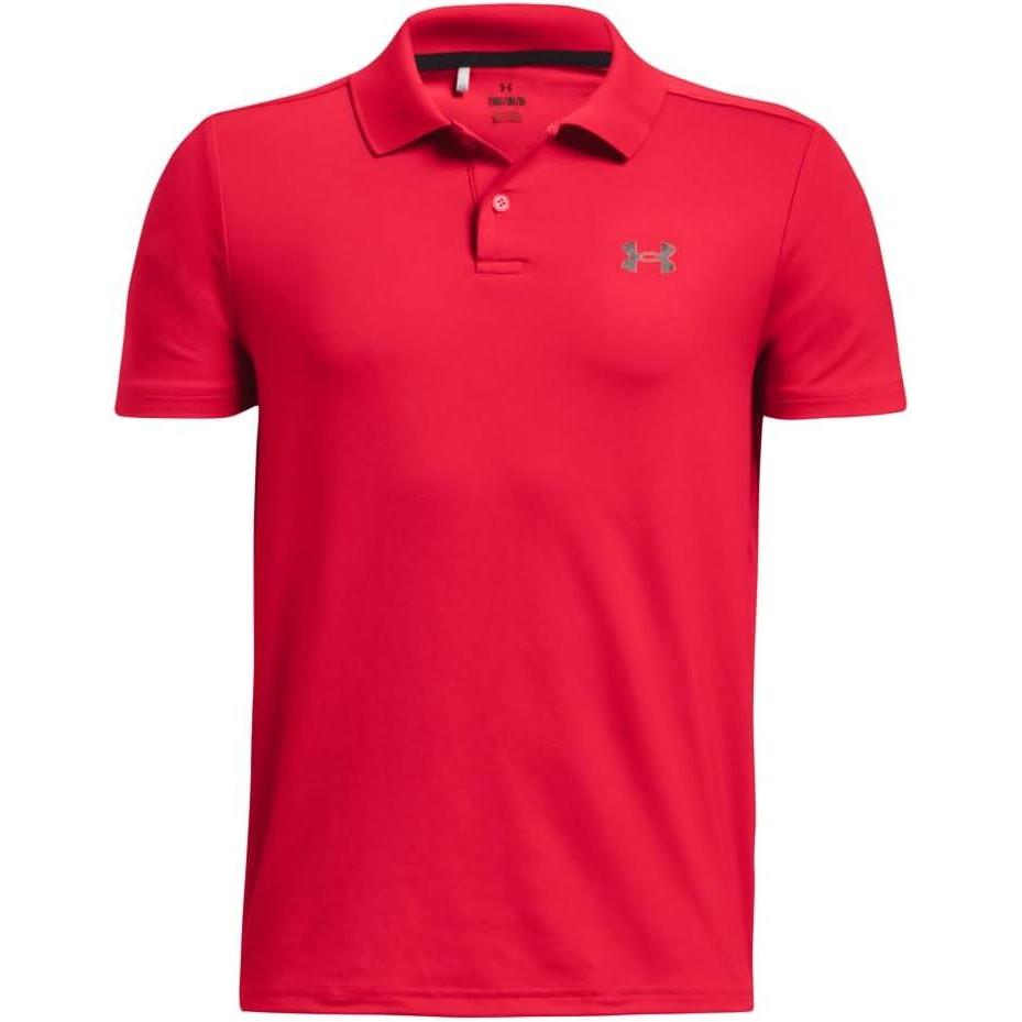 imageUnder Armour Boys Matchplay Golf Polo600 Red   Black