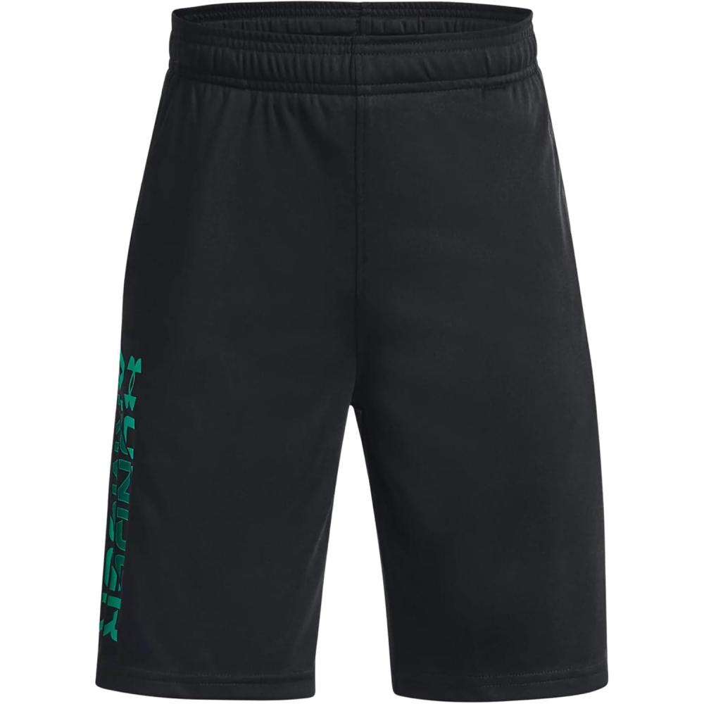 imageUnder Armour Boys Prototype 20 Wordmark Shorts400 Team Royal   Neo Turquoise