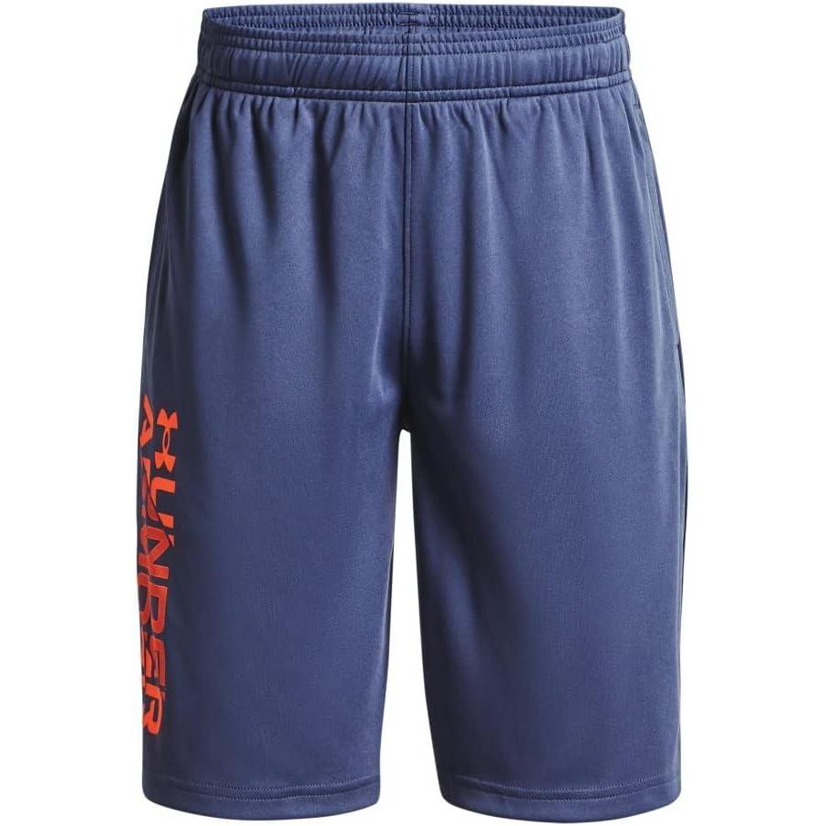imageUnder Armour Boys Prototype 20 Wordmark ShortsUtility Blue 496Blaze Orange