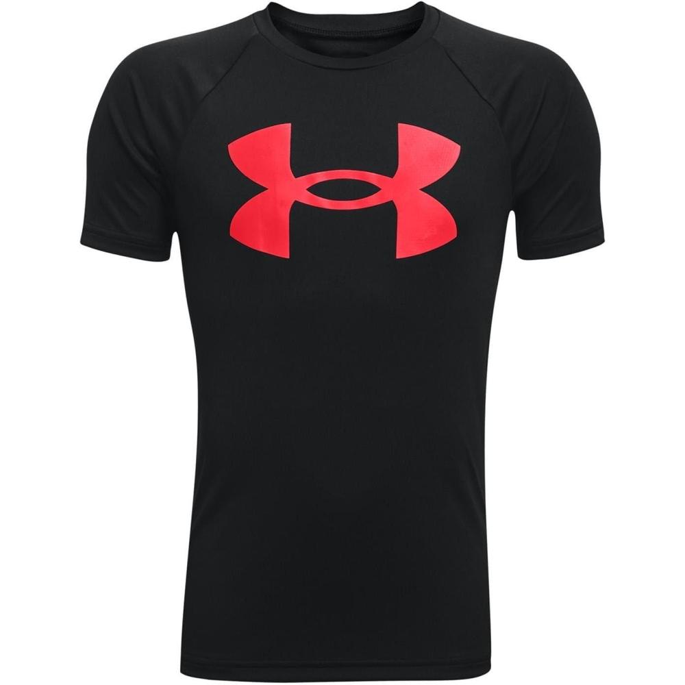 imageUnder Armour Boys Tech Big Logo Short Sleeve TShirtBlack 002Beta