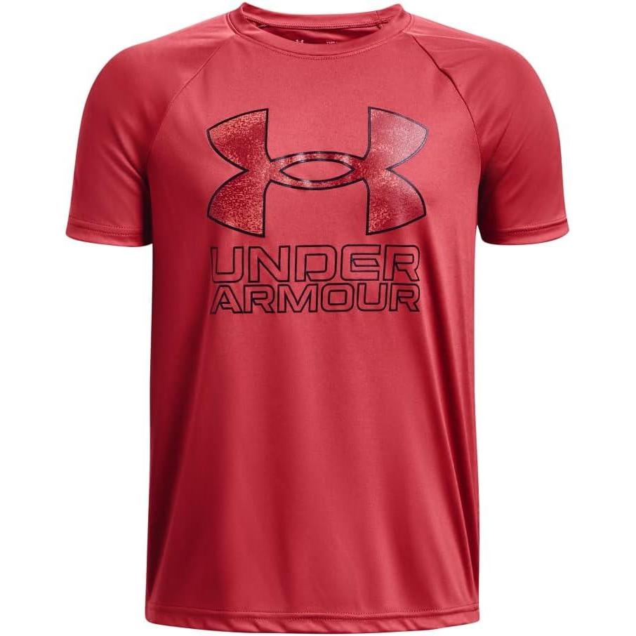 imageUnder Armour Boys Tech Hybrid Printed Fill ShortSleeve TShirt638 Chakra   Black