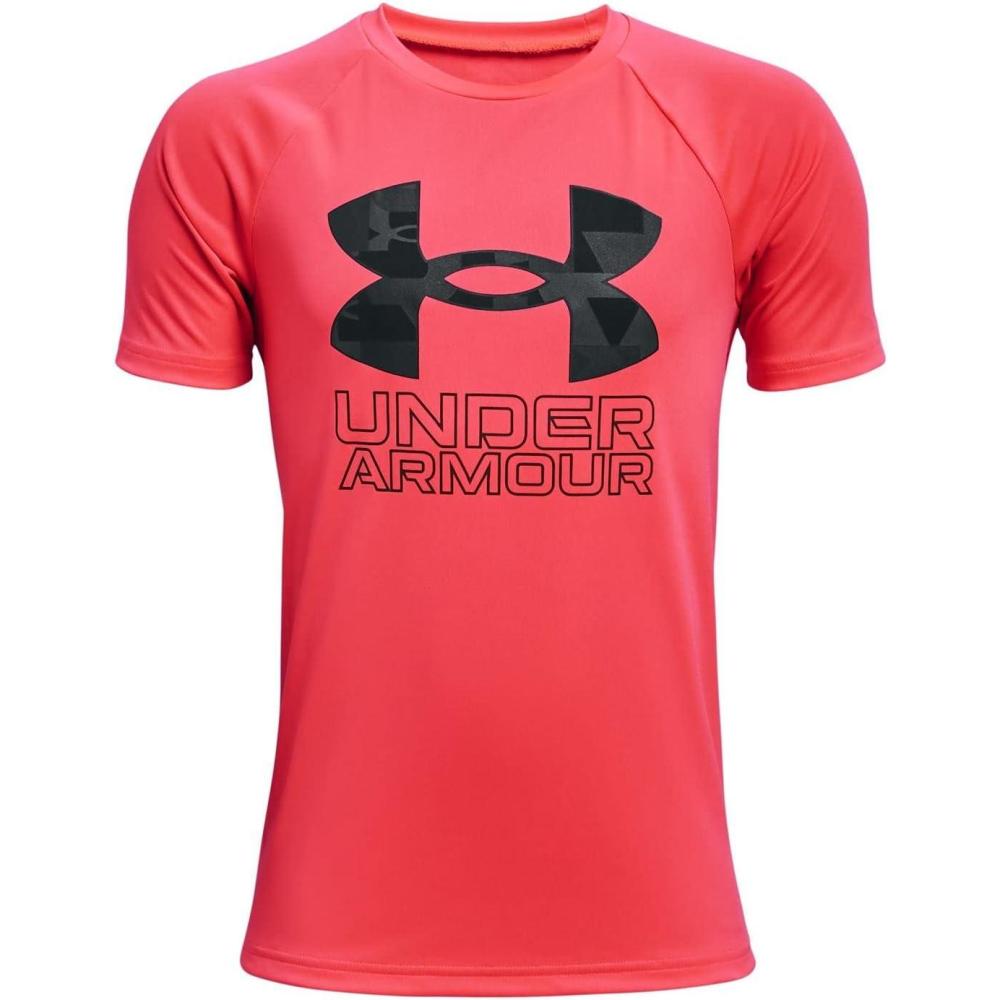 imageUnder Armour Boys Tech Hybrid Printed Fill ShortSleeve TShirtBeta 628Black