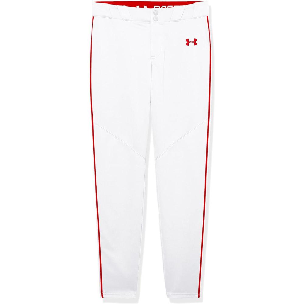 imageUnder Armour Boys Utility Baseball Pant Pipe103 White  Red  Red