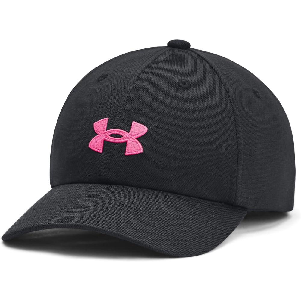 imageUnder Armour Girls Blitzing Cap Adjustable001 Black   Rebel Pink