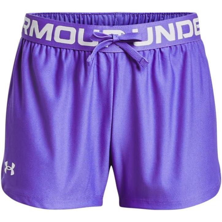 imageUnder Armour Girls Play Up Solid Shorts184 Brilliant Violet   White
