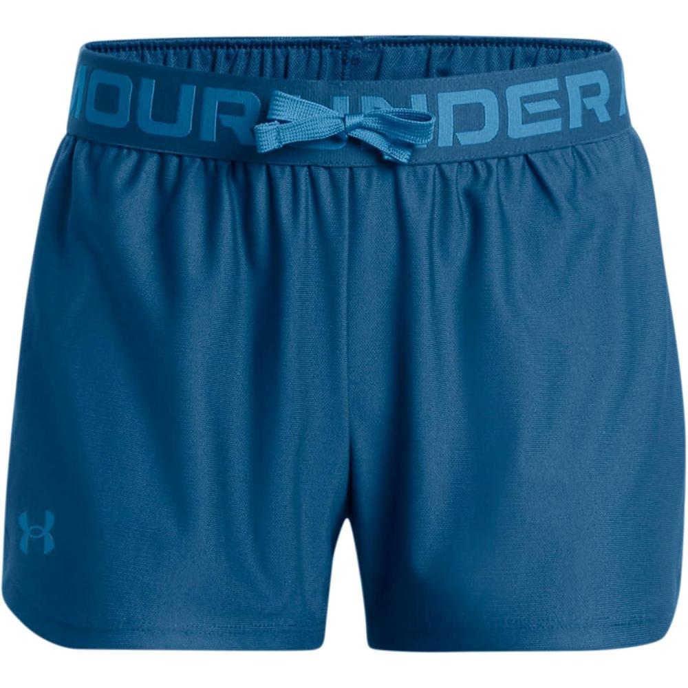 imageUnder Armour Girls Play Up Solid Shorts426 Varsity Blue   Cosmic Blue
