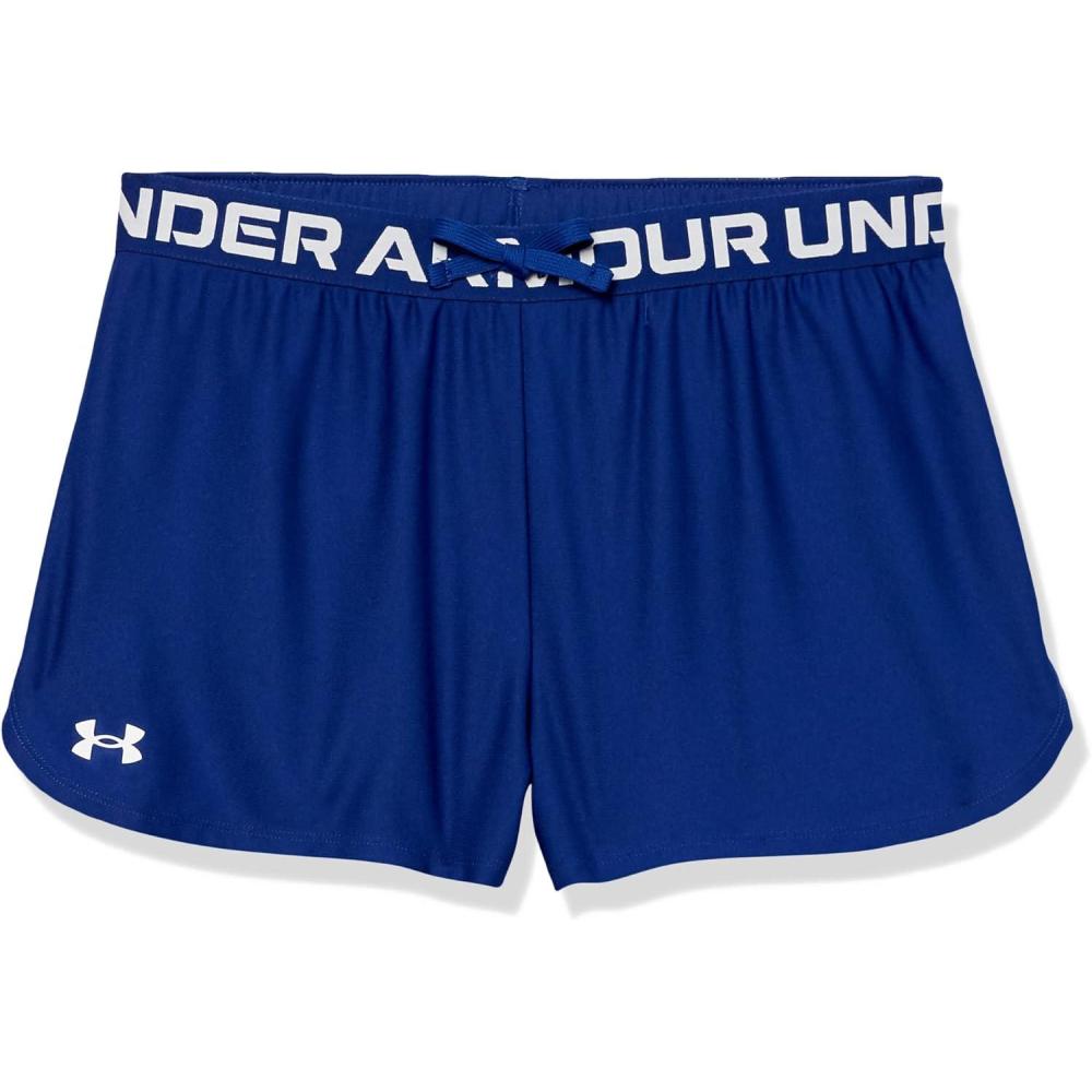 imageUnder Armour Girls Play Up Solid Shorts456 Bauhaus Blue   White