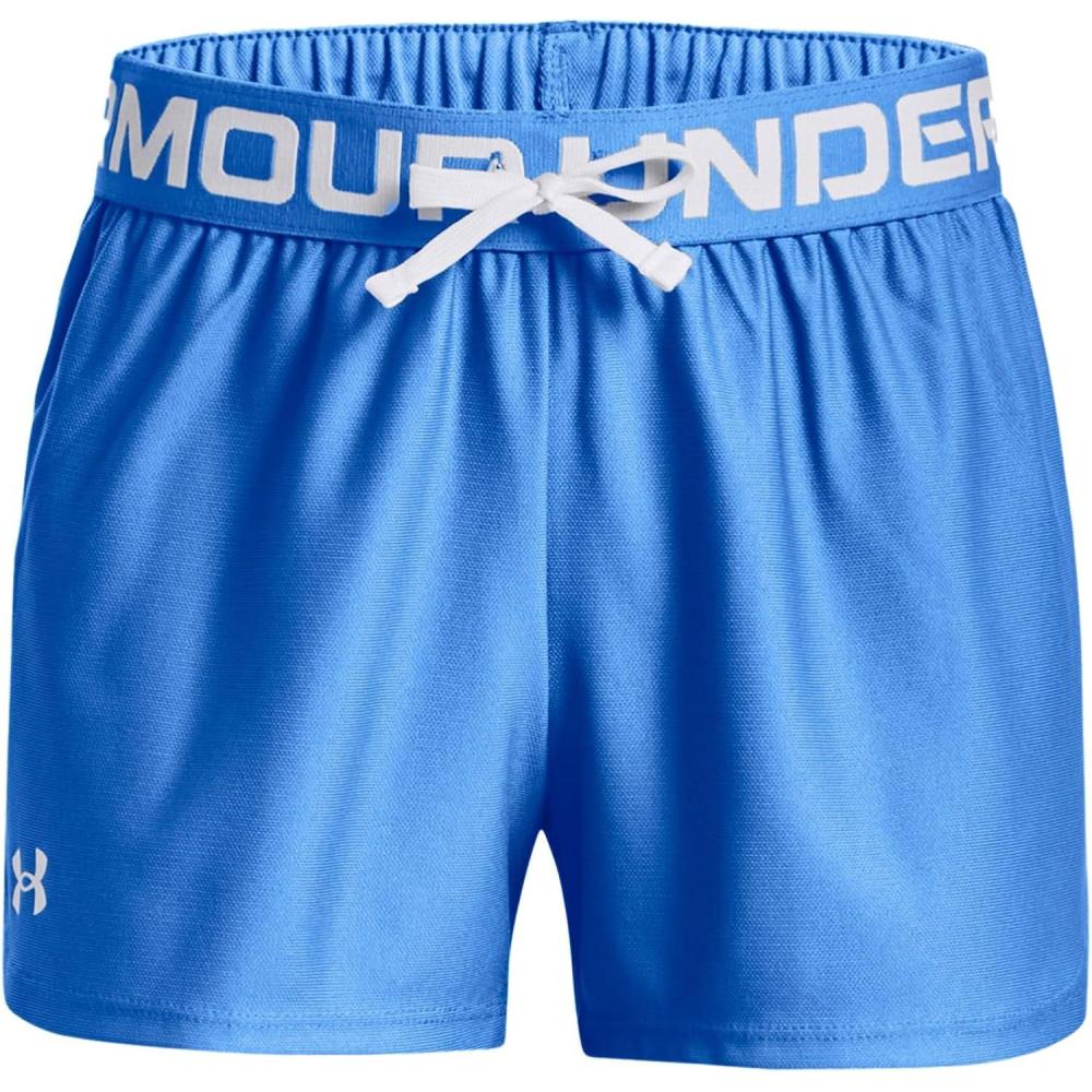 imageUnder Armour Girls Play Up Solid Shorts464 Water   White