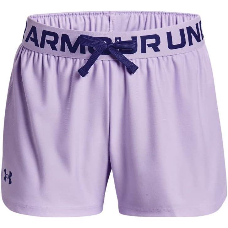 imageUnder Armour Girls Play Up Solid Shorts515 Nebula Purple  Sonar Blue  Sonar Blue