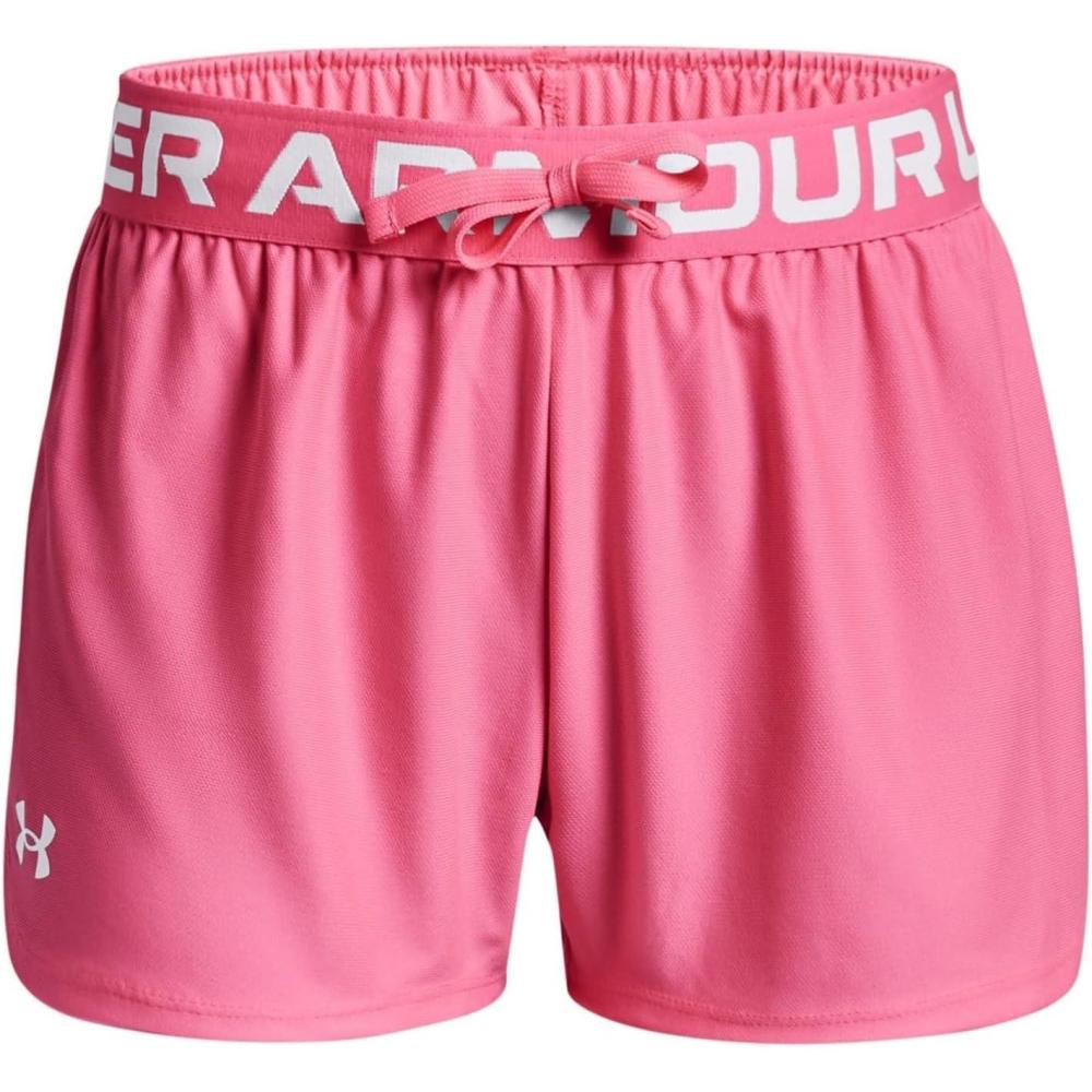 imageUnder Armour Girls Play Up Solid Shorts640 Pink Punk   White