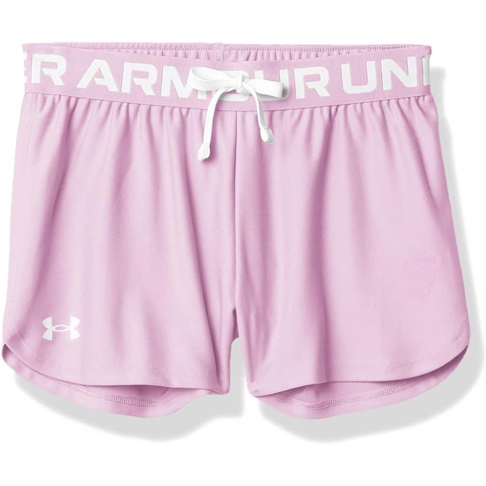 imageUnder Armour Girls Play Up Solid ShortsPacific Purple 549White