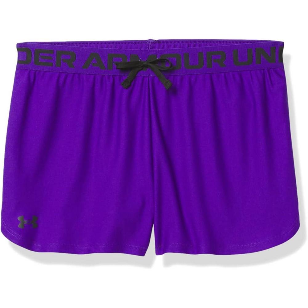 imageUnder Armour Girls Play Up Solid ShortsPurple Zest 754Black