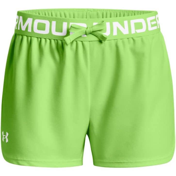 imageUnder Armour Girls Play Up Solid ShortsQuirky Lime 752White