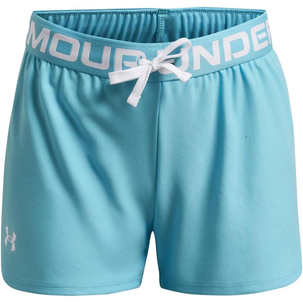 imageUnder Armour Girls Play Up Solid ShortsSky Blue 914White