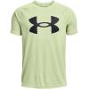 imageUnder Armour Boys Tech Big Logo Short Sleeve TShirt369 Phosphor Green   Black
