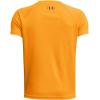 imageUnder Armour Boys Tech Hybrid Printed Fill ShortSleeve TShirt801 Formula Orange   Marine Od Green
