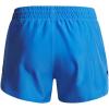 imageUnder Armour Girls Fly By 3 quot Shorts402 Blue Atlantis  Blue Atlantis  Reflective
