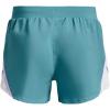 imageUnder Armour Girls Fly By 3 quot Shorts433 Glacier Blue  Nebula Purple  Sonar Blue