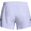 imageUnder Armour Girls Fly By 3 quot Shorts539 Celeste  Starlight  Reflective