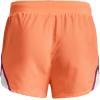 imageUnder Armour Girls Fly By 3 quot Shorts906 Orange Tropic  Charged Cherry  After Burn