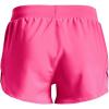 imageUnder Armour Girls Fly By 3 quot ShortsElectro Pink 695White