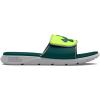 imageUnder Armour Kids Ignite Pro Slide Sandal104 Mod GrayHighvis YellowHydro Teal