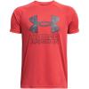imageUnder Armour Boys Tech Hybrid Printed Fill ShortSleeve TShirt814 Red Solstice   Downpour Gray