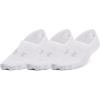 imageUnder Armour Womens Breathe Lite Ultra Low Socks 3 Pack100 White  White  Mod Gray