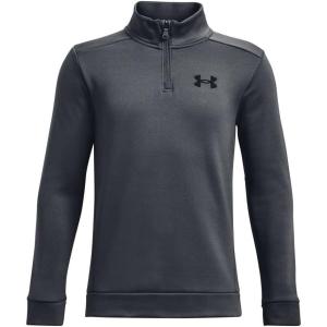 imageUnder Armour Boys Armourfleece 14 Zip012 Pitch Gray   Black