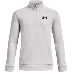 imageUnder Armour Boys Armourfleece 14 Zip015 Halo Gray   Black