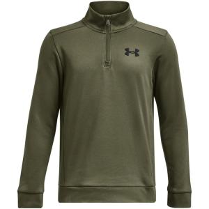 imageUnder Armour Boys Armourfleece 14 Zip390 Marine Od Green   Black