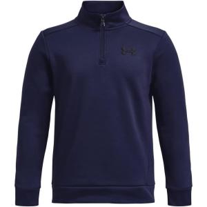 imageUnder Armour Boys Armourfleece 14 Zip410 Midnight Navy   Black