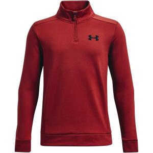 imageUnder Armour Boys Armourfleece 14 Zip610 Stadium Red   Black