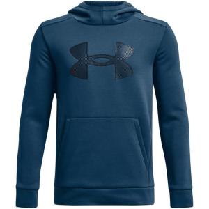 imageUnder Armour Boys Armourfleece Big Logo Hoodie437 Petrol Blue  Petrol Blue  Black