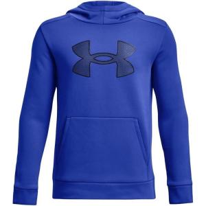 imageUnder Armour Boys Armourfleece Big Logo Hoodie486 Versa Blue  Versa Blue  Black