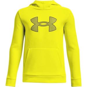 imageUnder Armour Boys Armourfleece Big Logo Hoodie705 Yellow Ray  Yellow Ray  Black