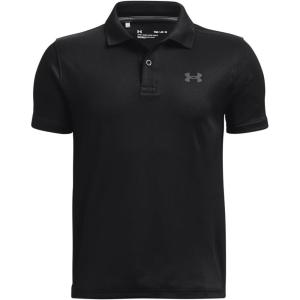 imageUnder Armour Boys Match Play Polo ShirtBlack  Pitch Gray  001