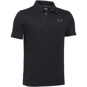 imageUnder Armour Boys Match Play Polo ShirtBlack Carbon Heather Rhino Gray