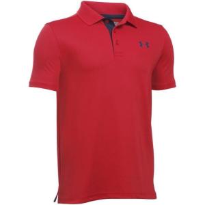 imageUnder Armour Boys Match Play Polo ShirtRed 600Academy Blue