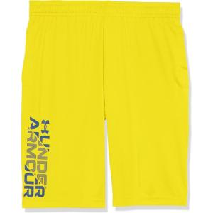 imageUnder Armour Boys Prototype 20 Wordmark Shorts799 Starfruit   Blue Mirage