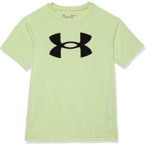 imageUnder Armour Boys Tech Big Logo Short Sleeve TShirt369 Phosphor Green   Black