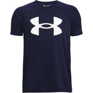 imageUnder Armour Boys Tech Big Logo Short Sleeve TShirt410 Midnight Navy   White