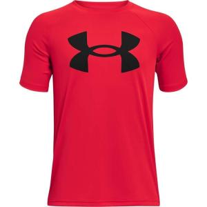 imageUnder Armour Boys Tech Big Logo Short Sleeve TShirtRed 600Black