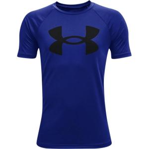 imageUnder Armour Boys Tech Big Logo Short Sleeve TShirtRoyal Blue 400Black